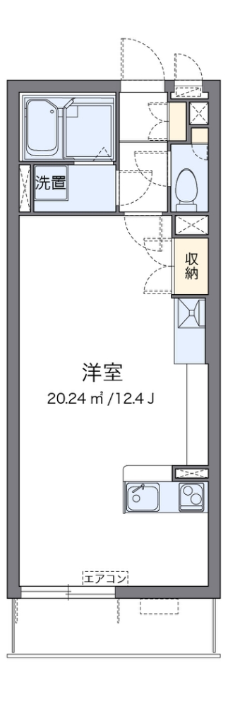 クレイノル　ボヌール白岡 203号室 間取り