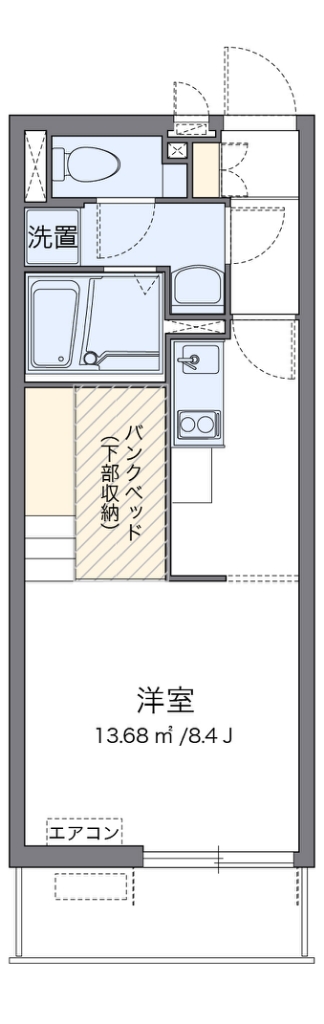 ミランダＹＩⅡ 302号室 間取り