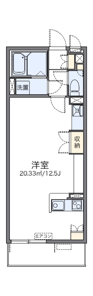 レオネクストエムフラッツ新里 202号室 間取り