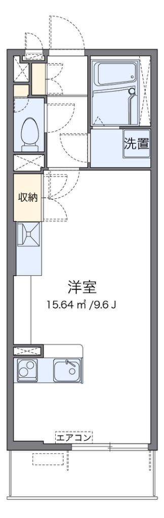 ミランダマリンカ 102号室 間取り