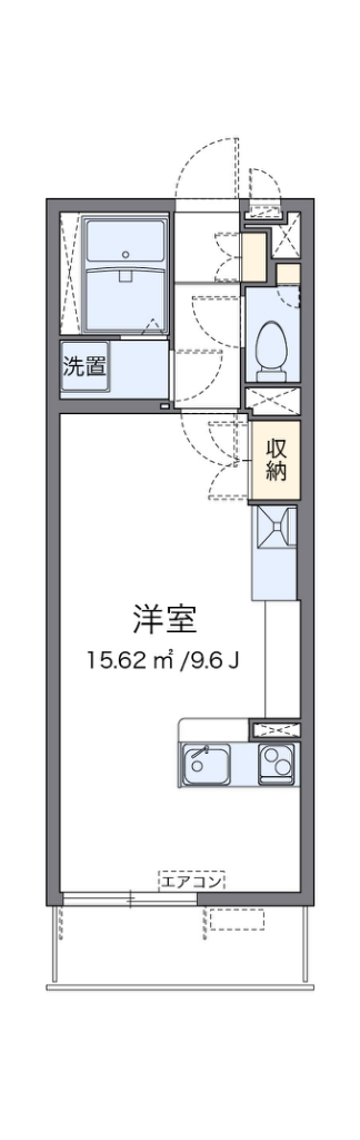 ミランダブルーアゼリア 307号室 間取り