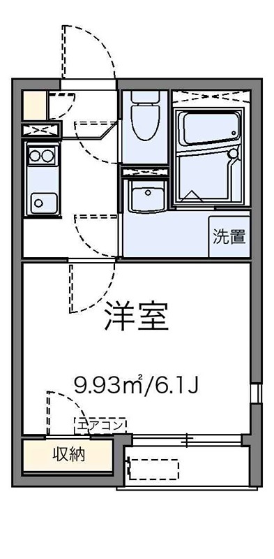 東海Ⅱ 201号室 間取り