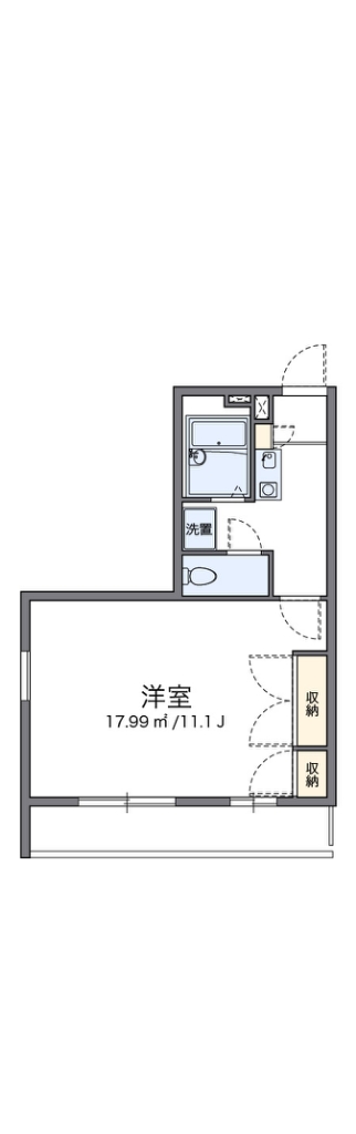 レオパレス深田 201号室 間取り