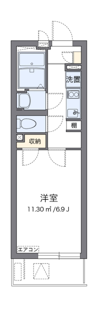 クレイノＧＯＮＴＡ 304号室 間取り