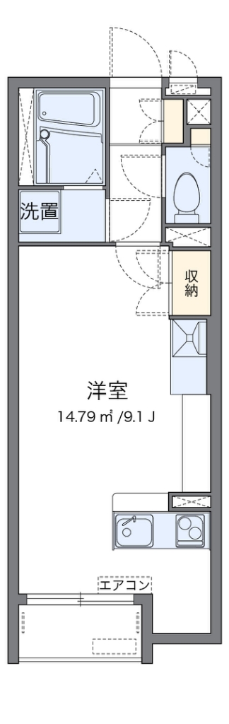 レオネクストスマイルスクエア 105号室 間取り