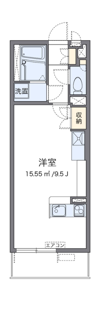 ミランダルッシェロ 102号室 間取り