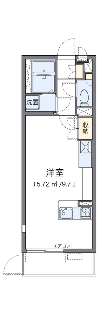 ミランダブルーアゼリア 101号室 間取り