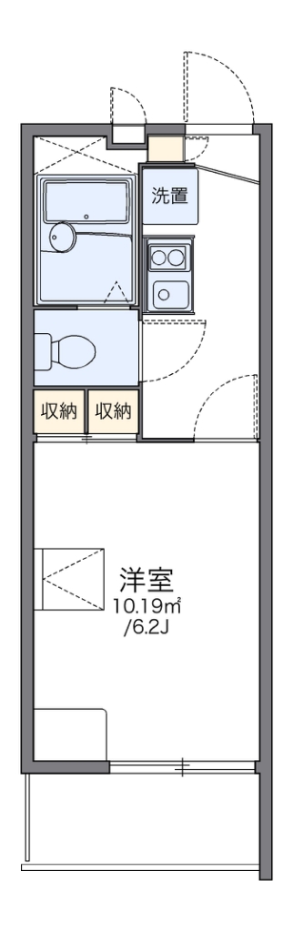 レオパレスキタハラ 間取り図