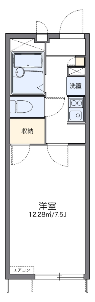 レオパレス憩 間取り図