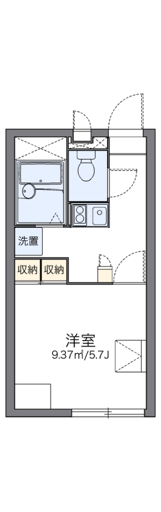 レオパレスヴィラインゼル 205号室 間取り