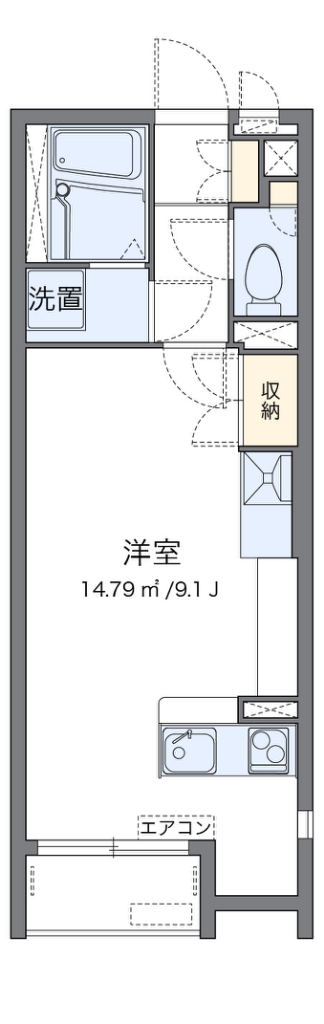 レオネクストスマイルスクエア 201号室 間取り