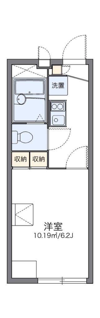 レオパレスソレイユ 109号室 間取り