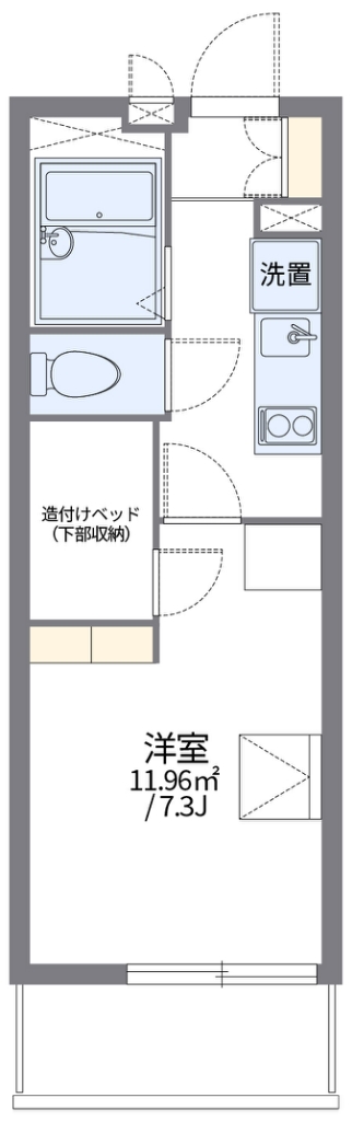 レオパレスメゾン　エスポワール 203号室 間取り