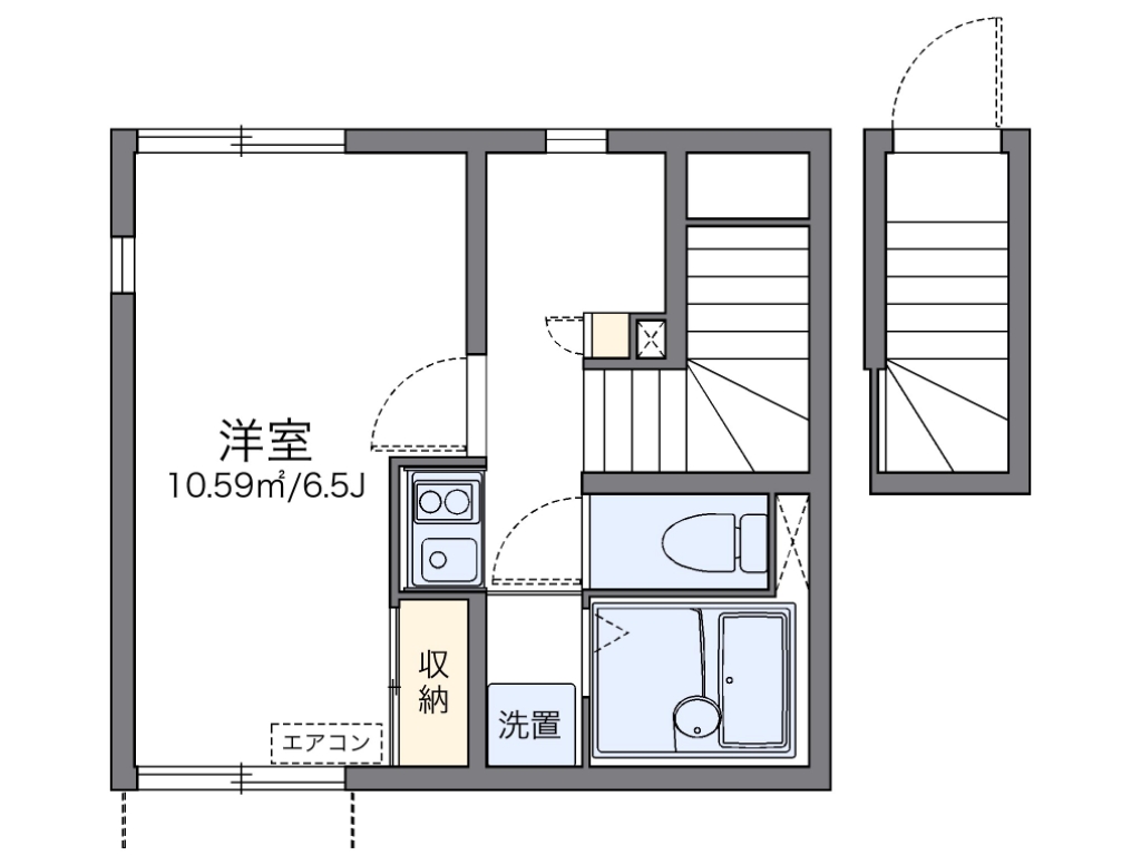 レオネクスト宮本 201号室 間取り