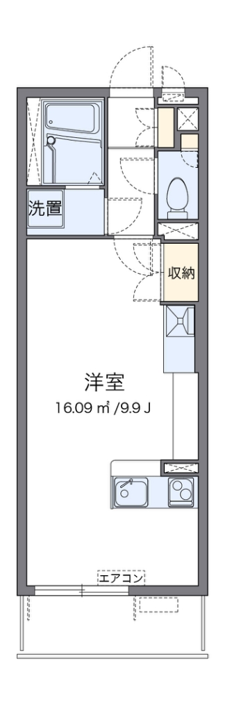 レオネクストモリシゲ 205号室 間取り