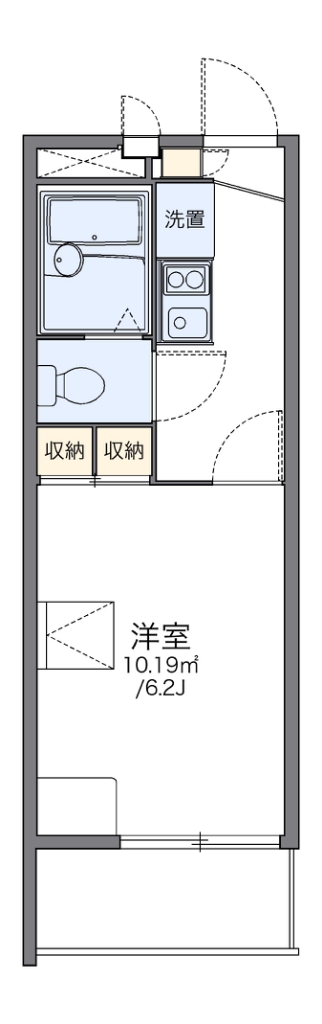 レオパレスグレイス壱番館 201号室 間取り