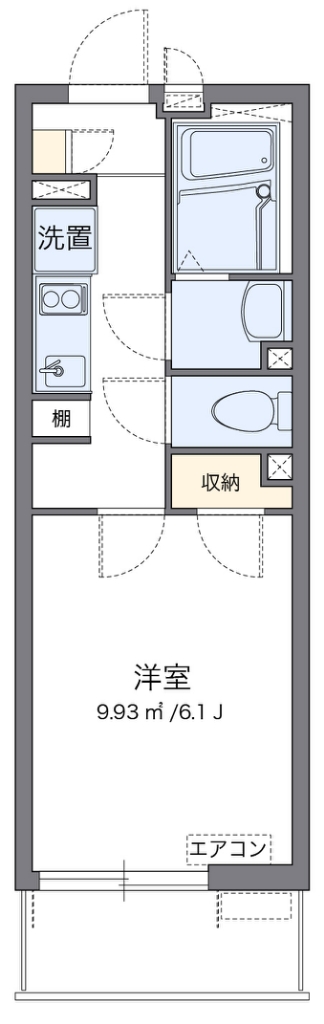 クレイノＲＥＴＲＥＡＴ３６ 202号室 間取り