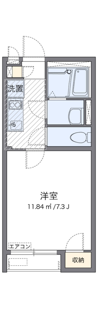 クレイノディン　カント 107号室 間取り