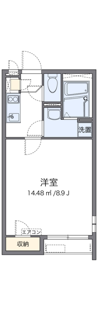 クレイノＦＫ 101号室 間取り