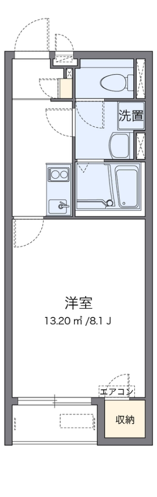 クレイノグレースコーラル寄居 102号室 間取り