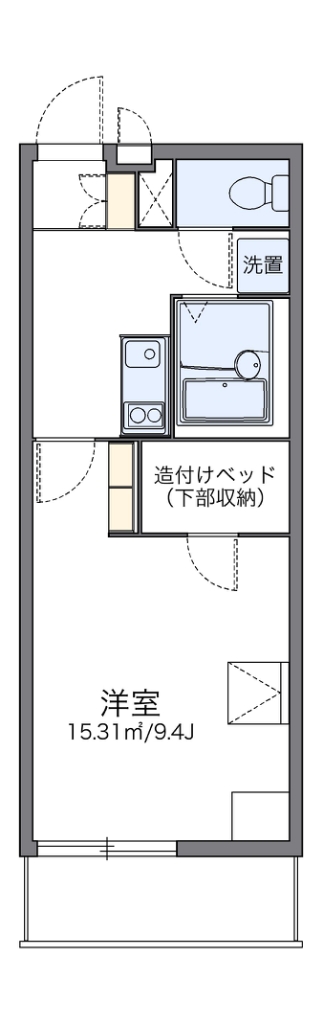 レオパレス夕映え 間取り図