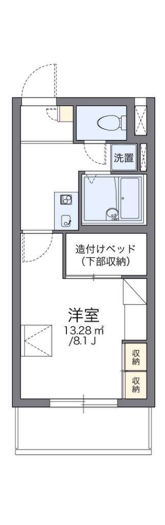 レオパレスエトワール 106号室 間取り