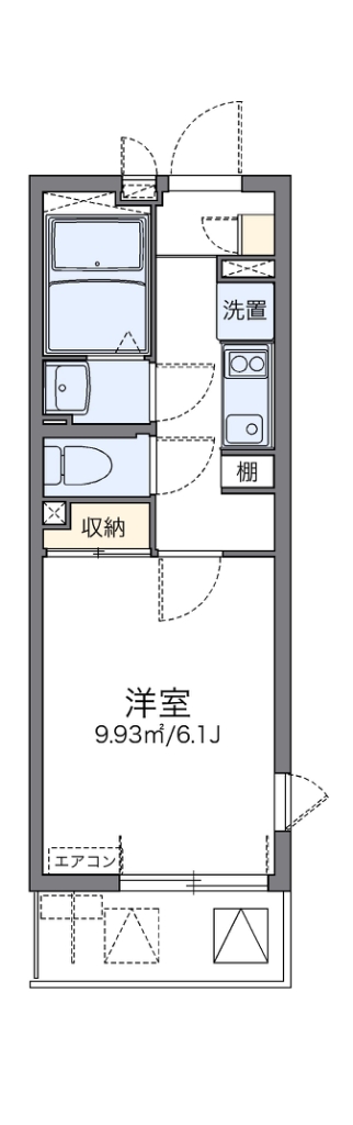 レオネクストサラカーム　ヴィラ 203号室 間取り