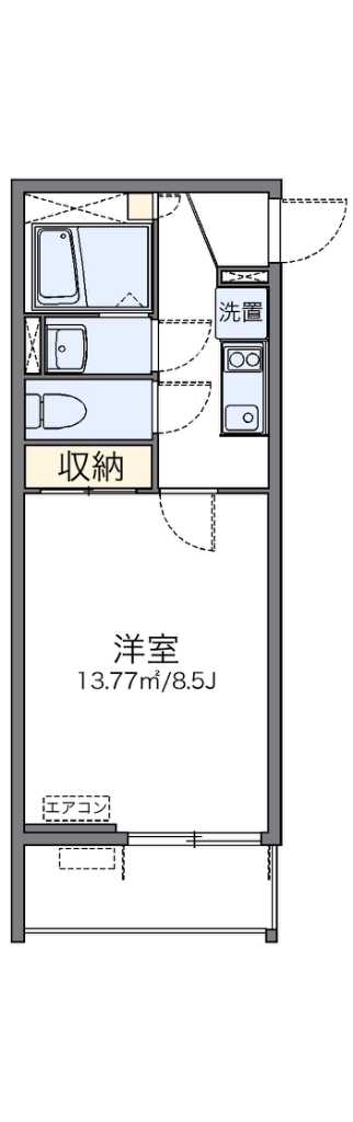 レオネクストグレイスコーポ薩摩 間取り図