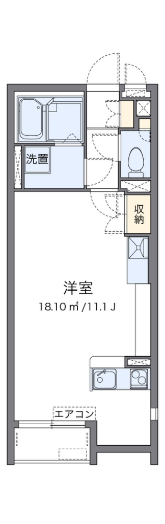 レオネクストサンシャインⅢ 201号室 間取り