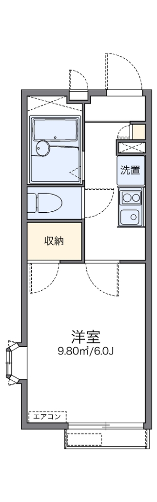 レオパレスイースト 間取り図