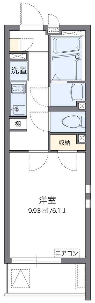 クレイノＲＥＴＲＥＡＴ３６ 101号室 間取り