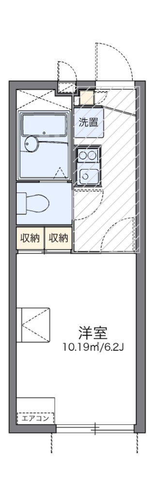 レオパレスミーコーポ　マチヤ２ 103号室 間取り