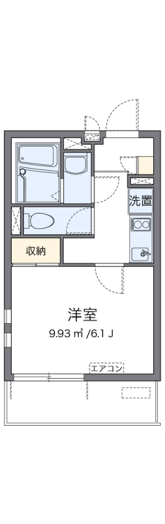 クレイノネッサンス 301号室 間取り