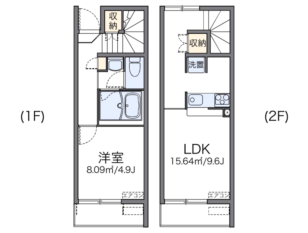 レオネクストフルール 104号室 間取り