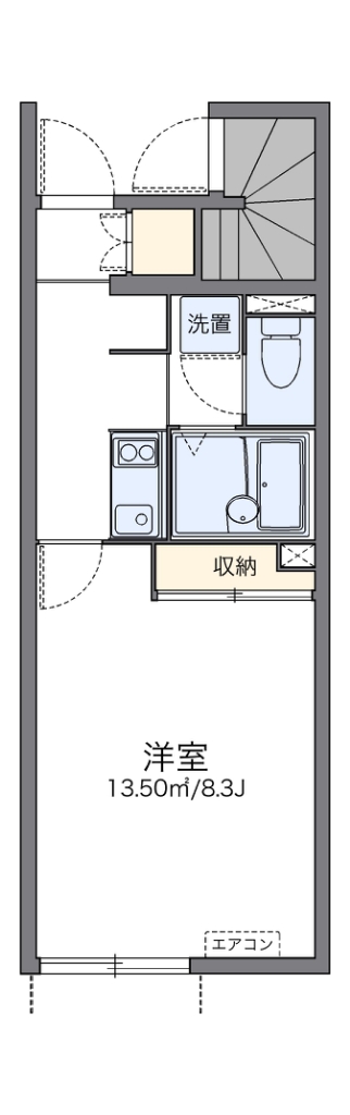 レオネクストＳＡＷＡ 104号室 間取り