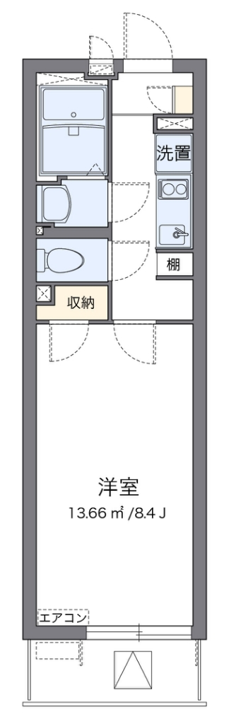 クレイノオリーブハウス　ネオⅡ 205号室 間取り