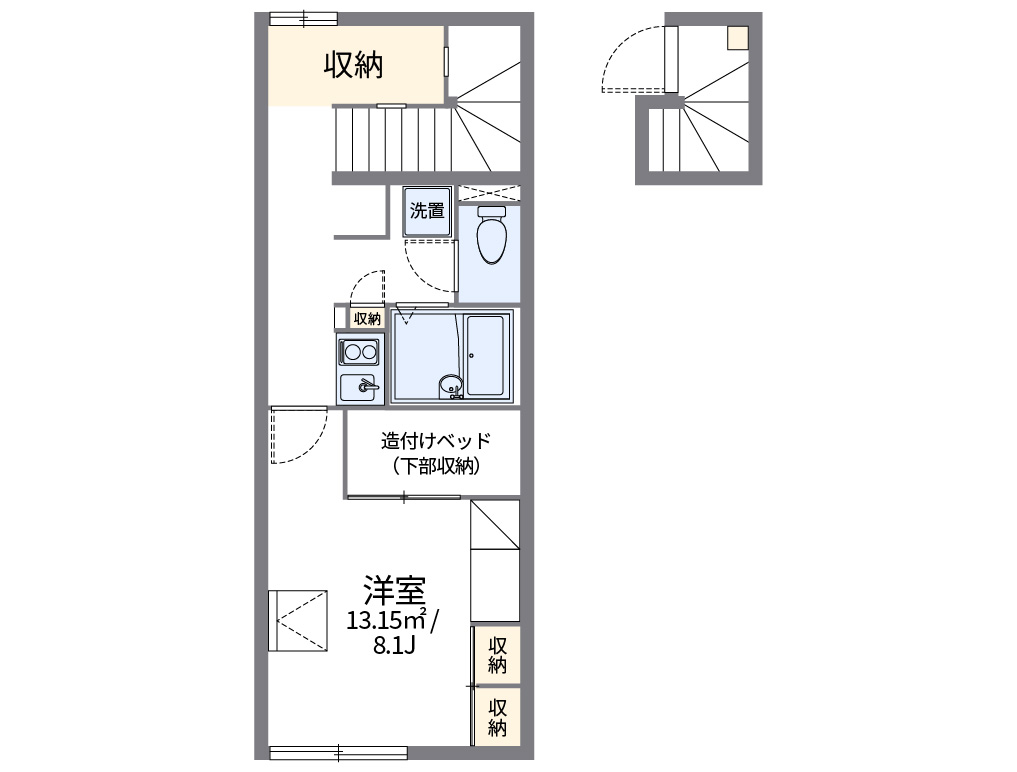 レオパレスコスモスＢ 間取り図