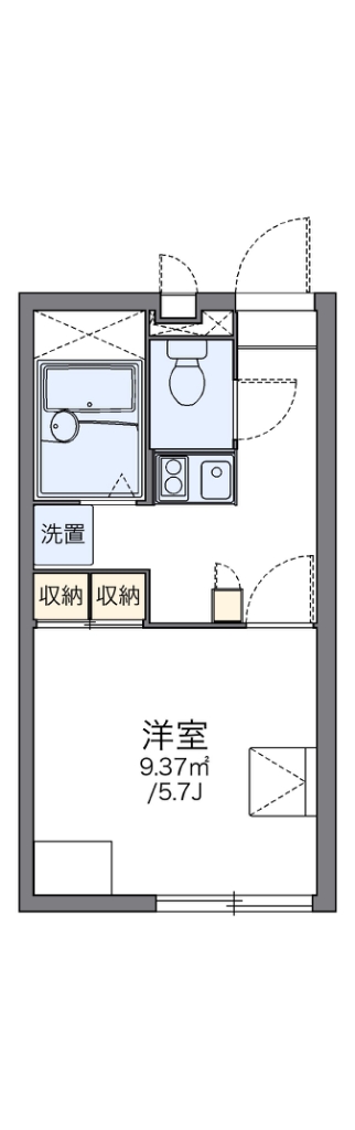 レオパレスＣｌａｒａｂｅｌ 間取り図