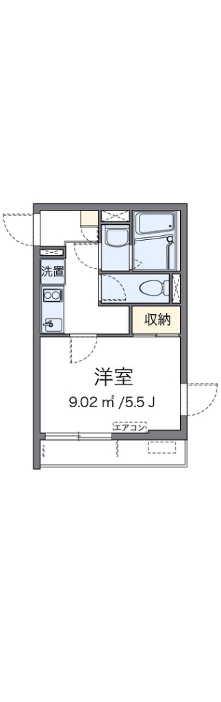 クレイノ笹塚南山 204号室 間取り