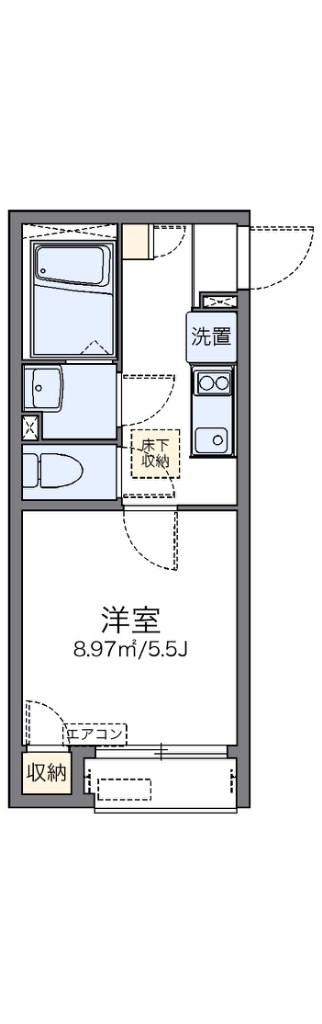 レオネクストエムエスケイⅢ 106号室 間取り