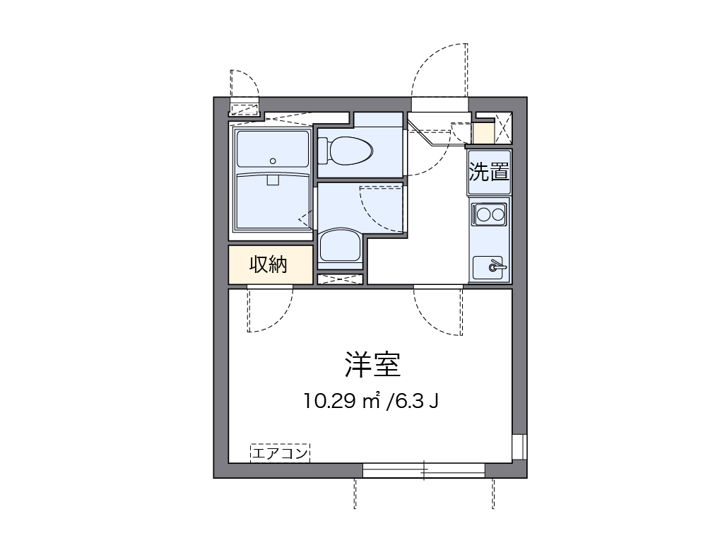 クレイノＺＥＲＯ　３ 間取り図