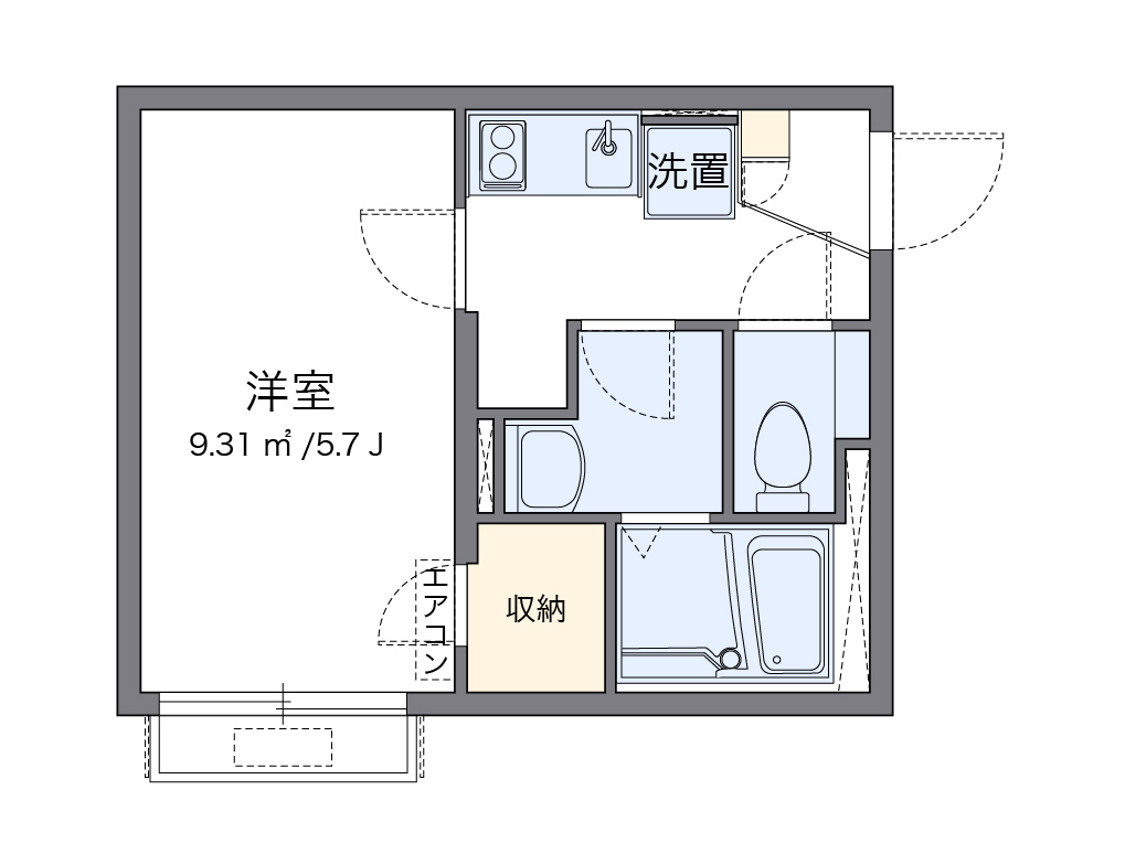 クレイノＴＡＫＩＺＡＷＡ 間取り図