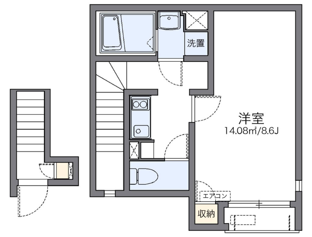 レオネクストＨＯＳＯＹＡⅢ 間取り図