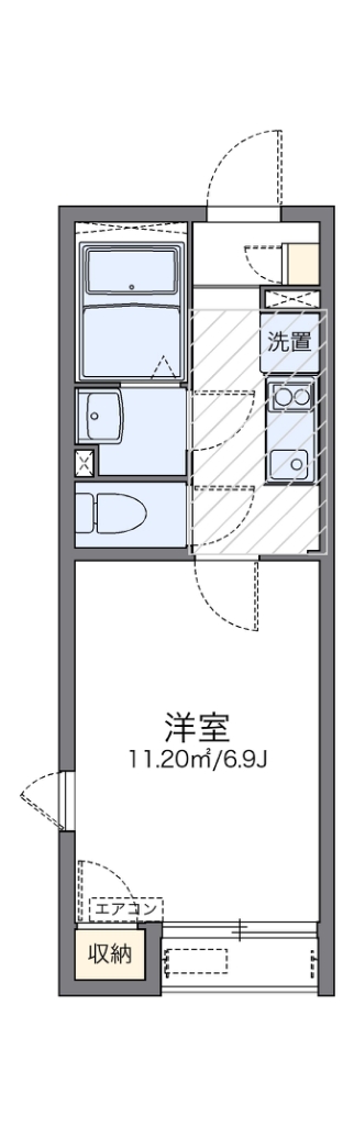 レオネクストフォレスト壱番館 201号室 間取り