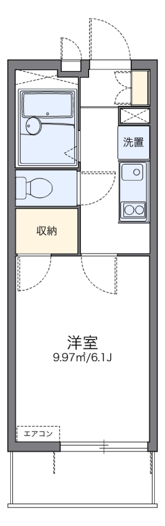 レオパレスボヌール久喜 305号室 間取り