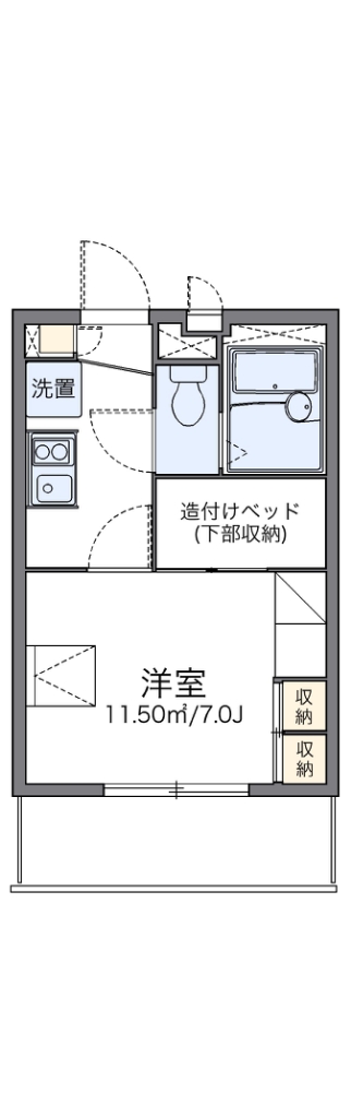 レオパレスコンフォール　鶴見 304号室 間取り