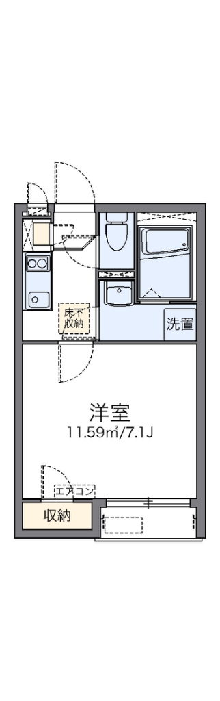 レオネクストプラナス白山 101号室 間取り