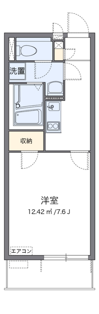 クレイノラポステ一ツ家 204号室 間取り