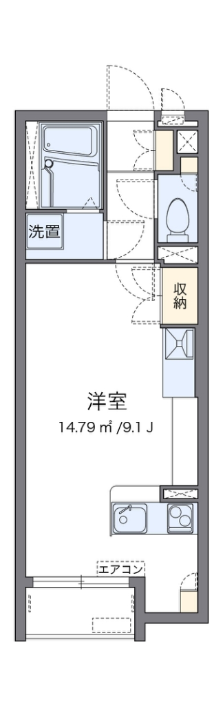 レオネクストＮＡＮＴＳＵＫＡⅡ 204号室 間取り