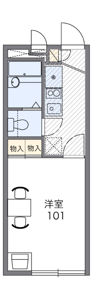 レオパレス大畑 間取り図